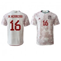 Fotballdrakt Herre Mexico Hector Herrera #16 Bortedrakt VM 2022 Kortermet